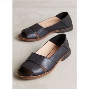 Anthropologie Kelsi Dagger Samantha Open Toe Flat